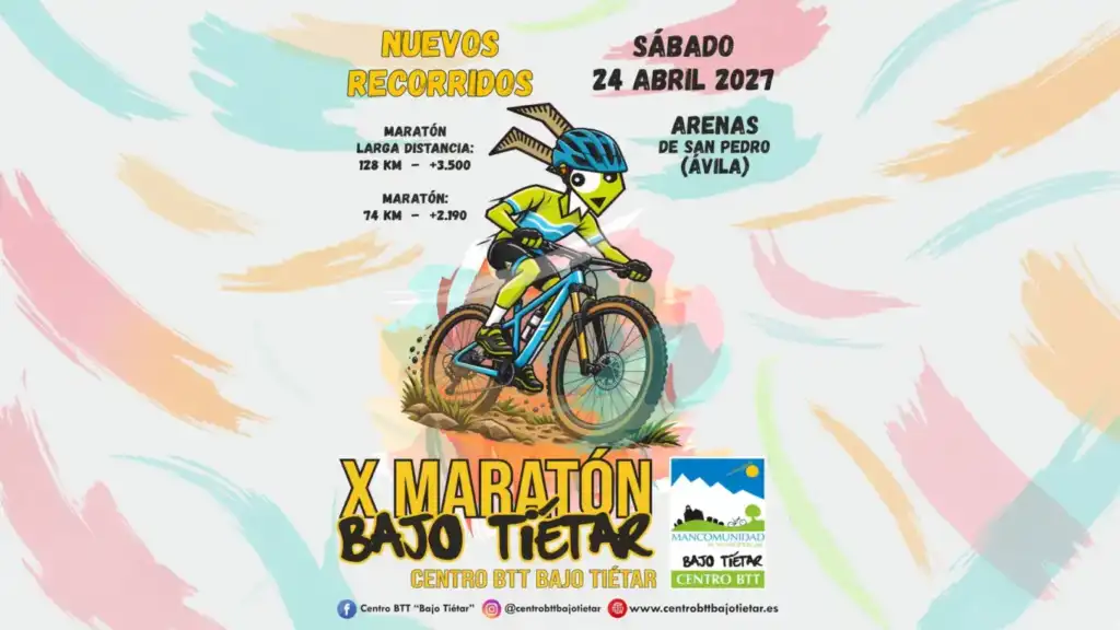 Cartel X Maraton Bajo Tiétar Arenas de San Pedro