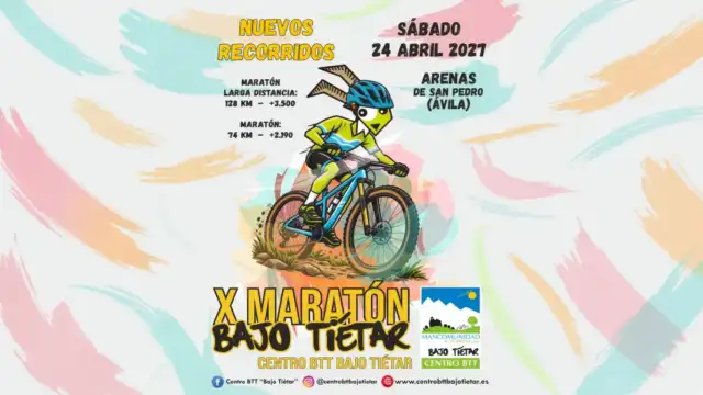 Cartel X Maraton Bajo Tiétar Arenas de San Pedro